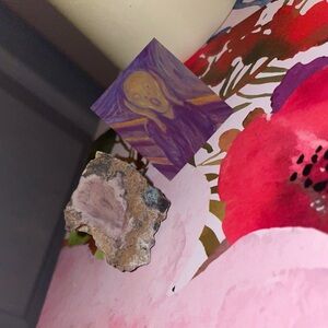 Edvard Munch the scream inspired Herkimer diamond rock